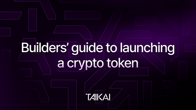 How to launch a crypto token: a builder’s guide