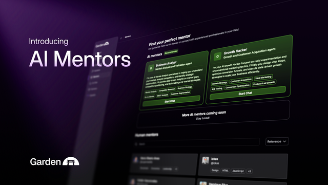 Meet the new Garden AI Mentors
